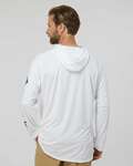 columbia 153617 pfg terminal™ tackle hooded long sleeve t-shirt Back Thumbnail