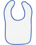 Rabbit Skins 1003 Infant Contrast Trim Terry Bib Front Thumbnail