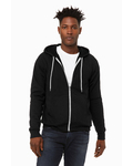 Bella + Canvas 3739 Unisex Sponge Fleece Full-Zip Hooded Sweatshirt Side Thumbnail