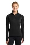 Sport-Tek LST850 Ladies Sport-Wick ® Stretch 1/4-Zip Pullover Front Thumbnail