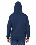 J America JA8824 Adult Premium Fleece Pullover Hooded Sweatshirt Back Thumbnail