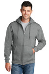 Port & Company PC78ZH Core Fleece Full-Zip Hooded Sweatshirt Front Thumbnail
