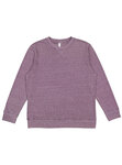 LAT 6935 Unisex Vintage Wash Crew Front Thumbnail