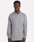 Jerzees 437LR Dri-Power® Long Sleeve Polo Front Thumbnail