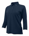 paragon sm0120 women's lady palm three-quarter sleeve polo Side Thumbnail