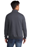 port & company pc78q core fleece 1/4-zip pullover sweatshirt Back Thumbnail