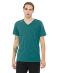 bella + canvas 3415c unisex triblend short sleeve v-neck te Front Thumbnail