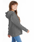 Hanes P473 Youth 7.8 oz. EcoSmart® 50/50 Pullover Hooded Sweatshirt Side Thumbnail