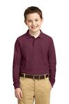 Port Authority Y500LS Youth Long Sleeve Silk Touch™ Polo Front Thumbnail