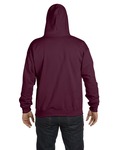 Hanes P180 EcoSmart ® Full-Zip Hooded Sweatshirt Back Thumbnail