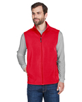 CORE365 CE701 Men's Cruise Two-Layer Fleece Bonded Soft Shell Vest Front Thumbnail