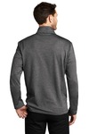 port authority f905 collective striated fleece jacket Back Thumbnail