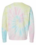 independent trading co. prm3500td unisex midweight tie-dyed sweatshirt Back Thumbnail
