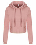 Just Hoods By AWDis JHA016 Ladies' Girlie Cropped Hooded Fleece with Pocket Front Thumbnail