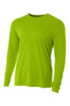 A4 N3165 Cooling Performance Long Sleeve T-Shirt Front Thumbnail