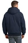 cornerstone csj41 washed duck cloth insulated hooded work jacket Back Thumbnail