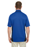 harriton m386 men's flash snag protection plus il colorblock polo Back Thumbnail