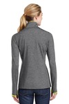 sport-tek lst853 ladies sport-wick ® stretch contrast full-zip jacket Back Thumbnail