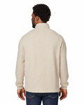 north end ne713 men's aura sweater fleece quarter-zip Back Thumbnail