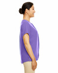 devon & jones dp612w ladies' perfect fit™  short-sleeve crepe blouse Side Thumbnail