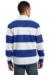 sport-tek st301 classic long sleeve rugby polo Back Thumbnail