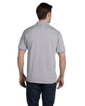 Hanes 054 Adult 50/50 EcoSmart® Jersey Knit Polo Back Thumbnail
