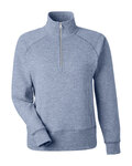 j america 8743ja ladies' electric fleece quarter-zip Front Thumbnail