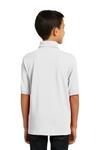 port & company kp55y youth core blend jersey knit polo Back Thumbnail