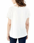 alternative 04861c1 ladies' rocker garment-dyed distressed t-shirt Back Thumbnail