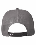 big accessories ba682 all-mesh patch trucker hat Back Thumbnail