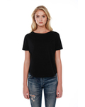 startee st1063 ladies' 3.5 oz., 100% cotton new dolman t-shirt Back Thumbnail