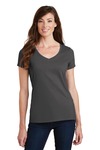 Port & Company LPC450V Ladies Fan Favorite V-Neck Tee Front Thumbnail