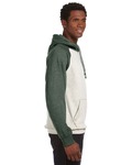 J America JA8885 Adult Vintage Heather Pullover Hood Side Thumbnail
