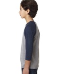 Next Level 3352 Youth CVC 3/4-Sleeve Raglan Side Thumbnail