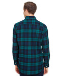 backpacker bp7001t men's tall yarn-dyed flannel shirt Back Thumbnail