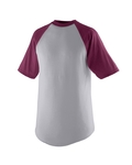 augusta sportswear 424 youth short-sleeve baseball jersey Front Thumbnail
