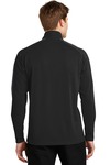sport-tek st861 sport-wick ® textured colorblock 1/4-zip pullover Back Thumbnail