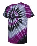 Dyenomite 200MS Multi-Color Spiral Tie-Dyed T-Shirt Side Thumbnail