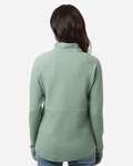 North End NE725W Women's Spirit Textured Quarter-Zip Pullover Back Thumbnail