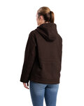 berne whj48 ladies' sherpa-lined twill hooded jacket Back Thumbnail