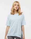 MV Sport W23711 Women's French Terry Short Sleeve Crewneck Pullover Front Thumbnail