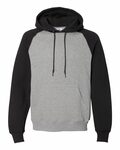 russell athletic 693hbm dri power® colorblock raglan hooded sweatshirt Front Thumbnail
