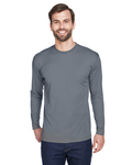 UltraClub 8422 Adult Cool & Dry Sport Long-Sleeve Performance Interlock T-Shirt Back Thumbnail