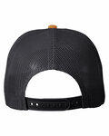 big accessories ba682 all-mesh patch trucker hat Back Thumbnail