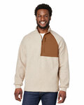 north end ne713 men's aura sweater fleece quarter-zip Front Thumbnail