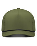 Pacific Headwear P424 Weekender  Perforated Snapback Cap Front Thumbnail
