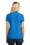 port authority l100 ladies core classic pique polo Back Thumbnail