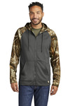 russell outdoors ru452 realtree ® performance colorblock full-zip hoodie Front Thumbnail