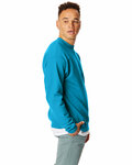 Hanes P1607 Unisex Ecosmart® 50/50 Crewneck Sweatshirt Side Thumbnail