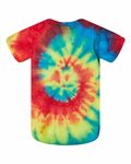 dyenomite 340ms infant spiral tie-dyed onesie Back Thumbnail